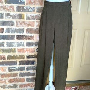 🌺3/$15 Vintage Studio Olive and Brown Chevron Pants Size 10